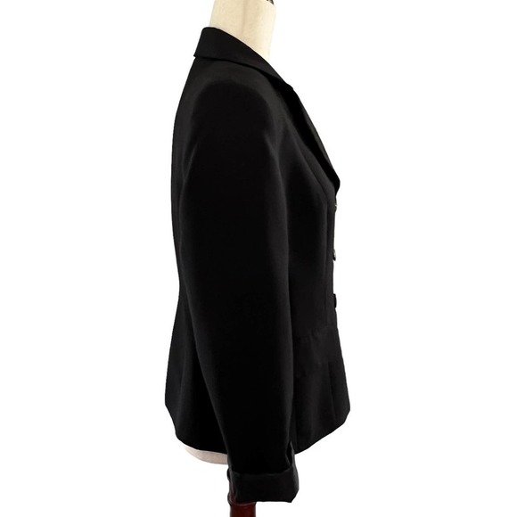 LE SUIT SEPARATES SINGLE BREASTED 3-BUTTON JACKET BLACK 10P PETITE NEW W/OUT TAG - Picture 2 of 13